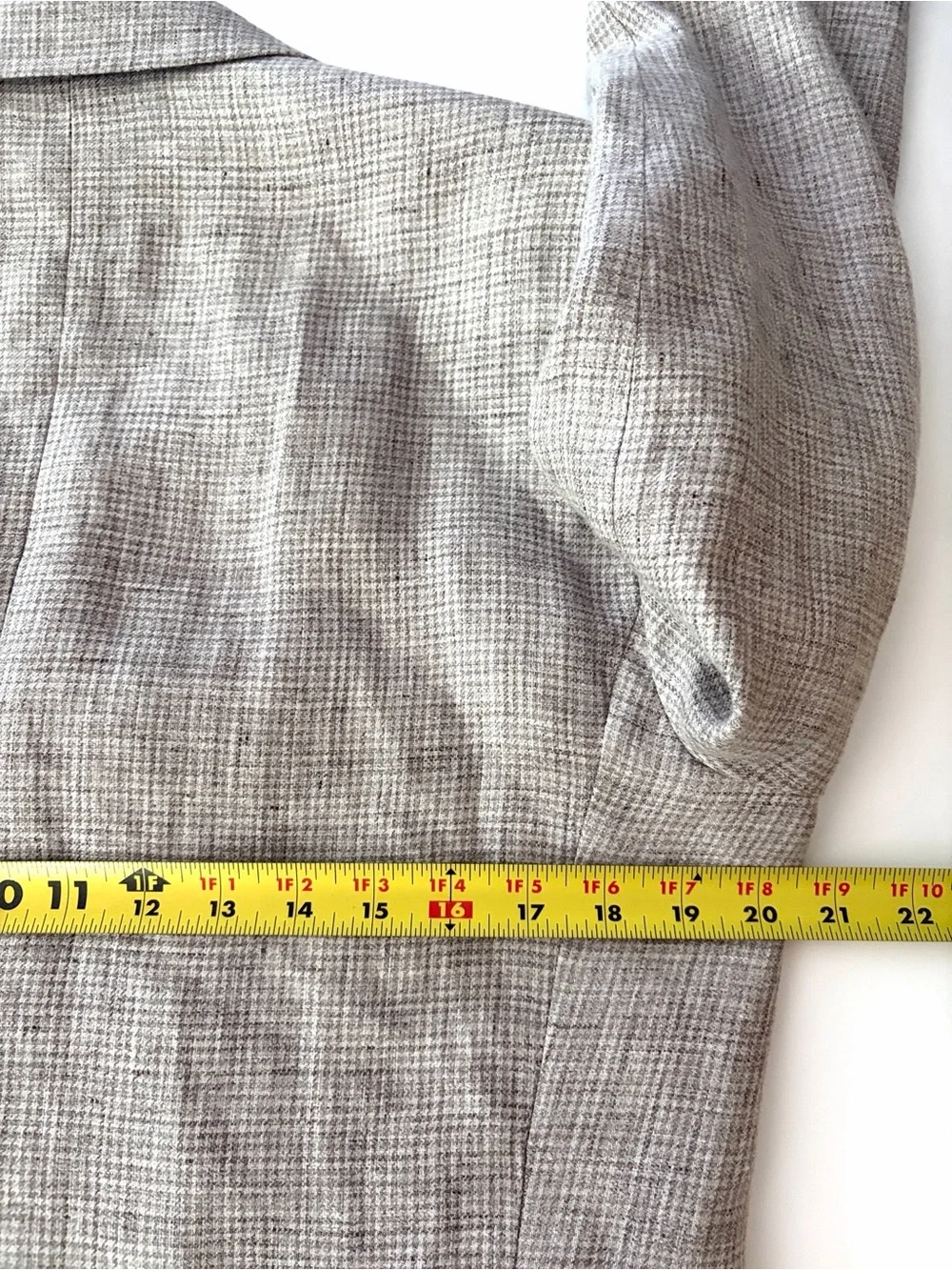 Reiss Blazer Angel Slim Fit Puppytooth Blazer Oatmeal Beige size 40